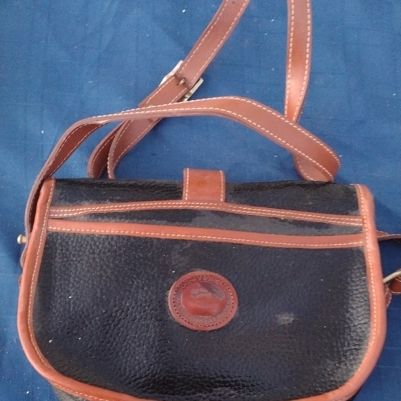 Dooney & Bourke Handbags - Dooney & Bourke Black and Brown Leather Crossbody Bag NWOT
